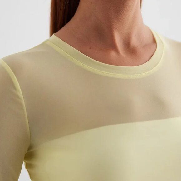 NWT Express Mesh Crew Neck Long Sleeve Bodysuit Size Small - Picture 4 of 4